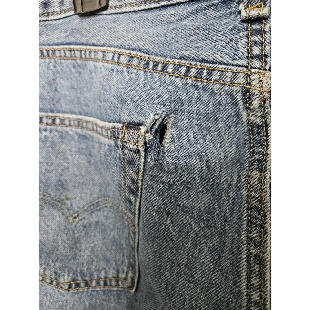 34W - Vintage Levi Strauss & Co. Mens Blue Medium Wash Denim Shorts Regular Fit